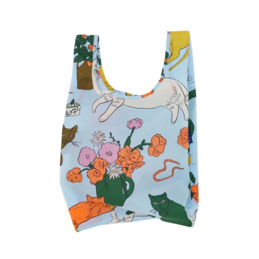 BAGGU Baby Reusable Packable Bag- Table Cats